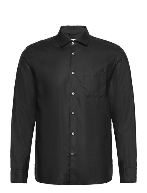 Mango 100 Tencel Shirt With Pocket Mango Black