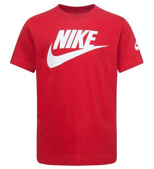 Se Nike Nike T-shirt - University Red/Hvid ved KidsWorld