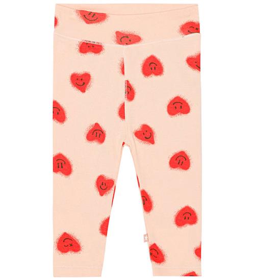 Se Molo Leggings - Sting - Red Hearts ved KidsWorld