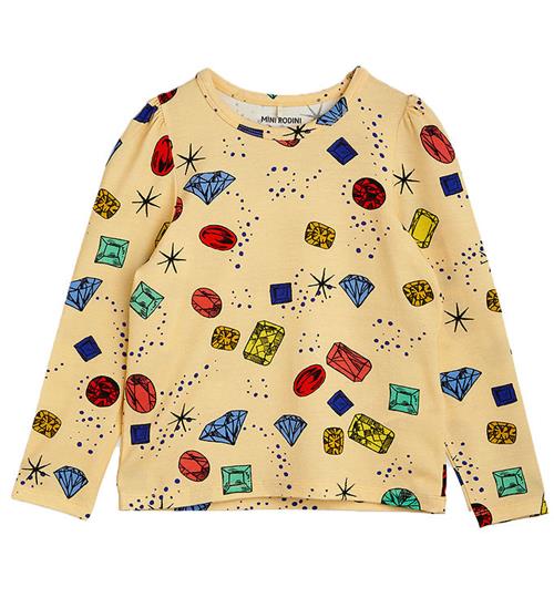 Se Mini Rodini Mini Rodini Bluse - Jewels - Gul ved KidsWorld