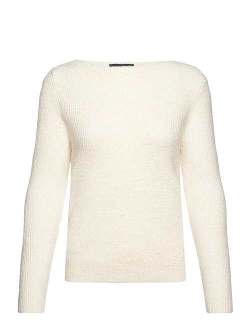 Se Mango Boat-Neck Knitted Sweater Mango Cream ved Booztlet