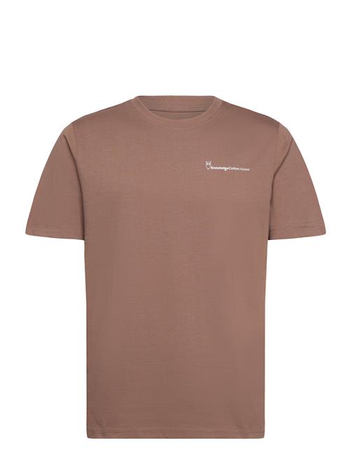 Knowledge Cotton Apparel Regular Fit Knowledge Back Print T- Knowledge Cotton Apparel Brown