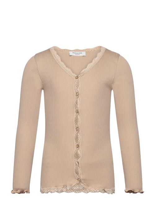 Rkbeatha Ls Cardigan W/ Lace Rosemunde Kids Beige