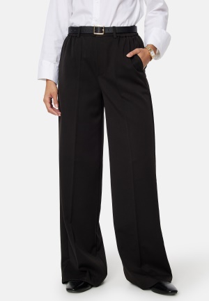 Se Pieces Camil HW Wide Pant Black S/30 ved Bubbleroom