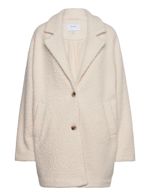 Vila Viotil L/S Teddy Coat/Pb Vila Cream