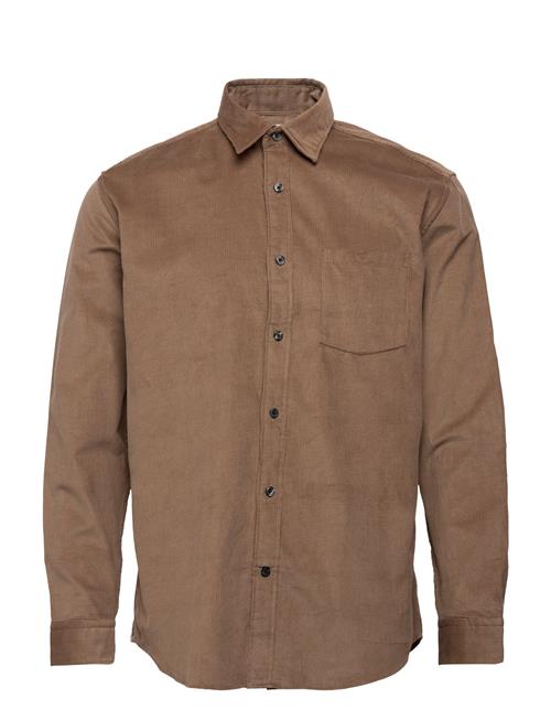 Slhregbenjamin Cord Shirt Ls W Selected Brown