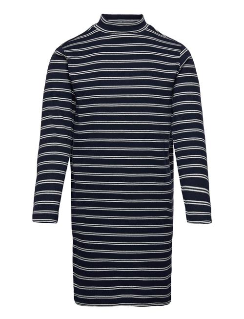 Mock Neck Rib Dress Tom Tailor Navy