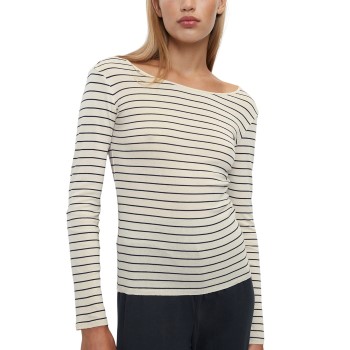 Se Marc O'Polo Marc O Polo Long Sleeve Top Benhvid Medium Dame ved Timarco