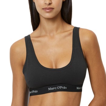 Marc O'Polo Marc O Polo Scoop Neck Bralette Bh Sort bomuld Small Dame