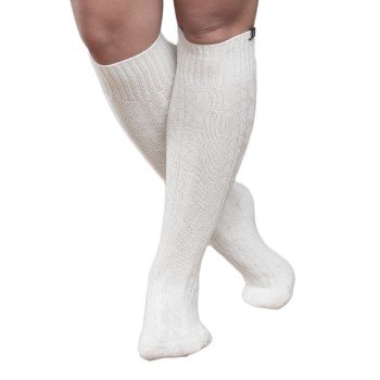 Trofé Trofe Cotton Knee High Sock Strømper Hvid Str 39/42 Dame