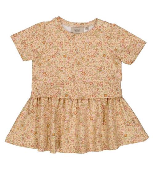 Wheat Kjole - Adea - Barely Beige Small Flowers