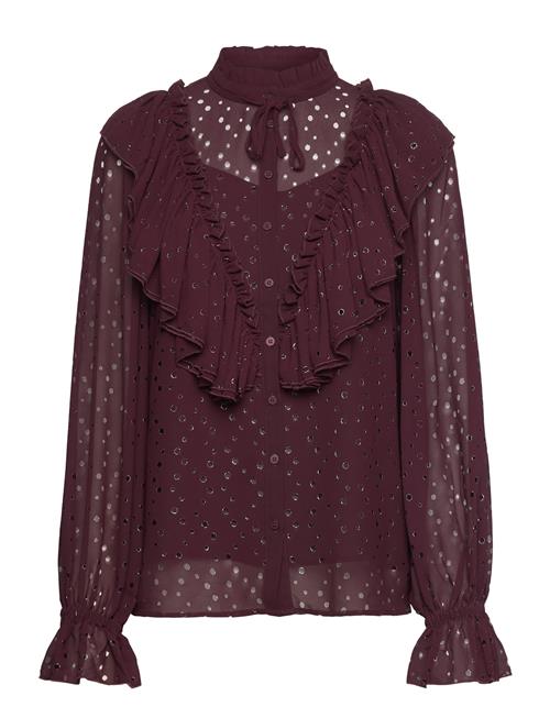 Angeloniabbaliyha Shirt Bruuns Bazaar Burgundy