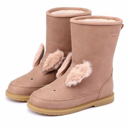 Se Donsje Amsterdam Wadudu Exclusive Lining Støvler Winter Bunny Hazelnut Leather | Brun | 28 EU ved Babyshop