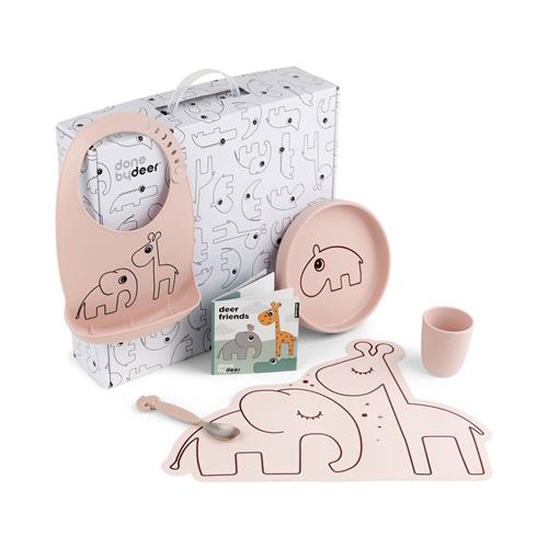 Se Done by Deer Goodie Box Middagssæt Pulver pink | Lyserød | 0 ved Babyshop