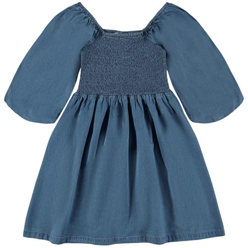 Molo Cherisa Kjole Washed Chambrey 98/104 cm  Blå  98/104 cm  kvinde