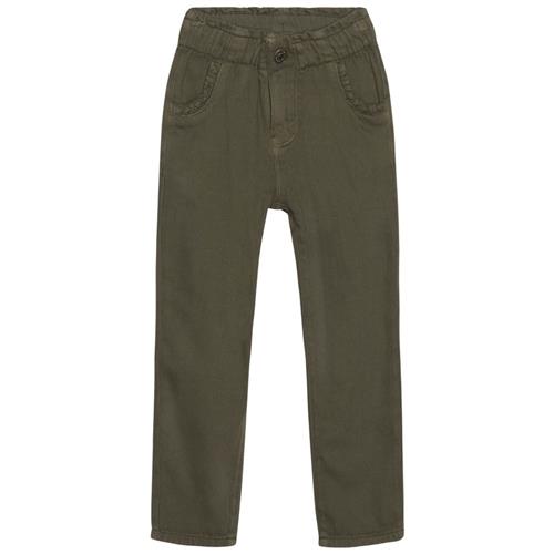 Minymo Twill Bukser Olive Night | Grønn | 122 cm