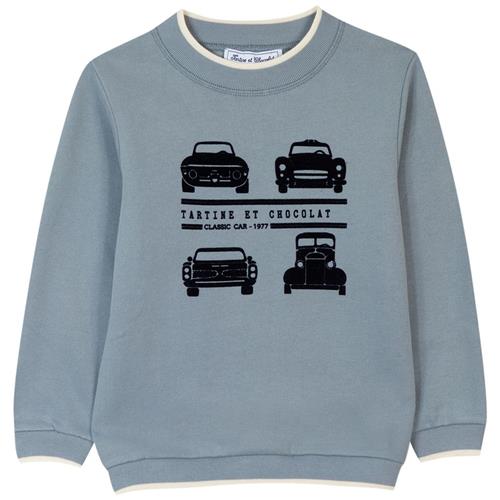 Se Tartine et Chocolat Sweatshirt Med Tryk Blå | Blå | 10 years ved Babyshop