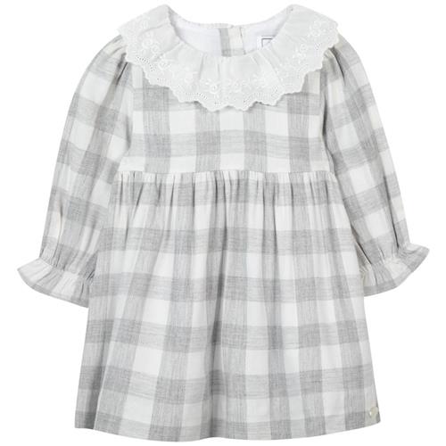 Se Tartine et Chocolat Gingham Kjole Grå | Grå | 18 months ved Babyshop