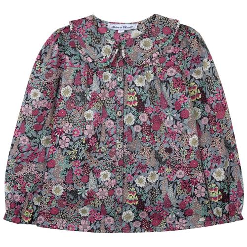 Se Tartine et Chocolat Blomstret Bluse Grå | Grå | 3 years ved Babyshop