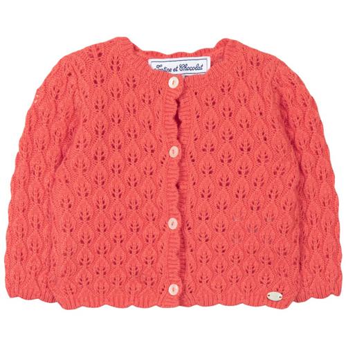 Se Tartine et Chocolat Cardigan Koralrød | Rød | 18 months ved Babyshop