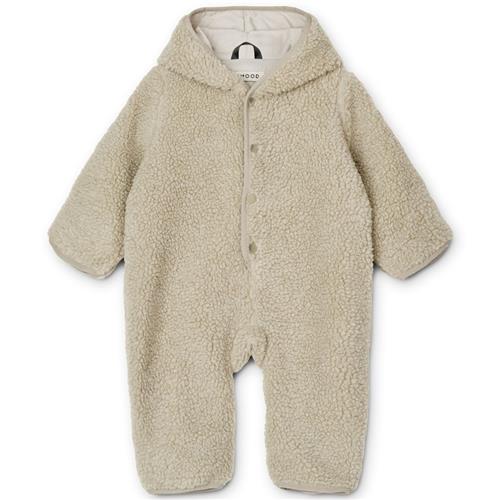 Se Liewood Fraser Baby Fleece Overtræk Mist | Beige | 74 cm ved Babyshop