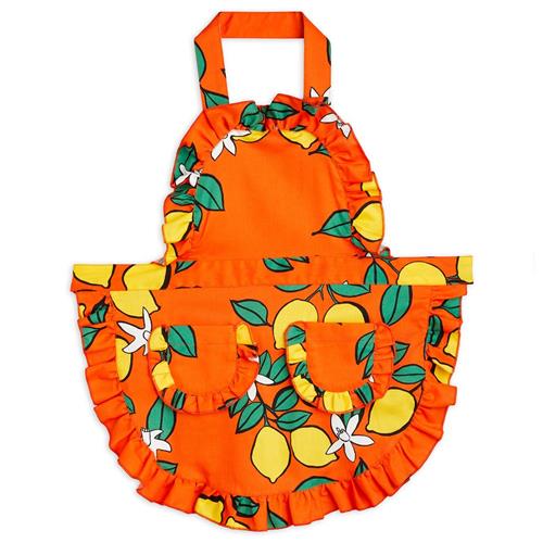 Mini Rodini GOTS Lemons Forklæde Rødt One Size      Unisex