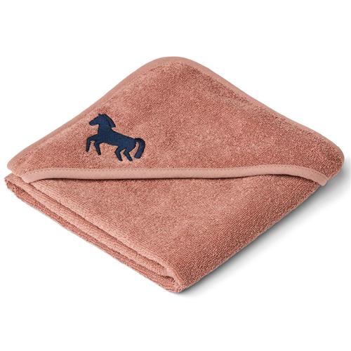 Liewood Batu Hættehåndklæde Horses/Dark Rosetta One Size      Unisex