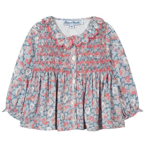 Se Tartine et Chocolat Blomstret Bluse Koralrød | Lyserød | 4 years ved Babyshop