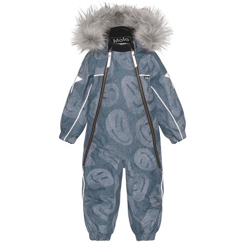 Se Molo Pyxis Baby Dragtedragt Denim Swirley | Blå | 98 cm ved Babyshop