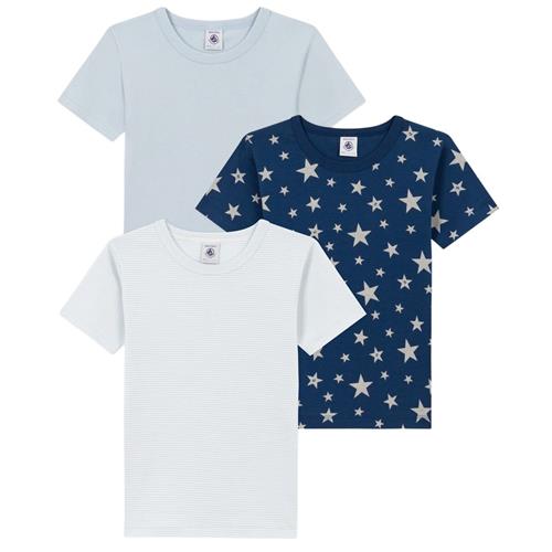 Petit Bateau 3-pak T-Shirter Blå | Blå | 2 years