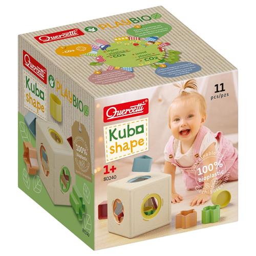 Se Quercetti Play Bio Kubo Sorteringsboks | Rød | 2-6 years ved Babyshop