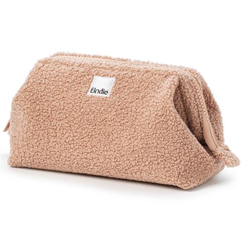 Se Elodie Zip & Go Toilettaske Pink Bouclé | Lyserød | 0-3 ved Babyshop