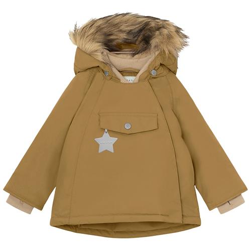 MINI A TURE Wang Fleece-foret Jakke Medal Bronze | Brun | 12 months