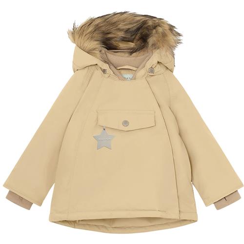 MINI A TURE Wang Fleece-foret Jakke Semolina Sand | Beige | 12 months