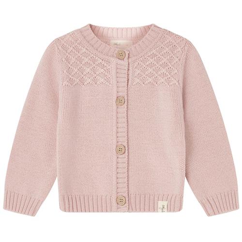 Little Jalo Strikket Uldcardigan Blush Pink 74 cm  Lyserød  74 cm  Unisex