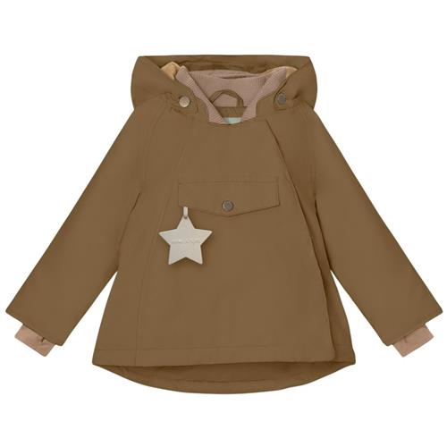 MINI A TURE Wang Fleece-foret Jakke Wood | Brun | 12 months