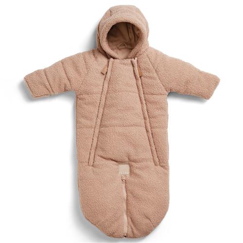 Se Elodie 2-i-1 Baby Overall Pink Bouclé | Lyserød | 0-3 ved Babyshop