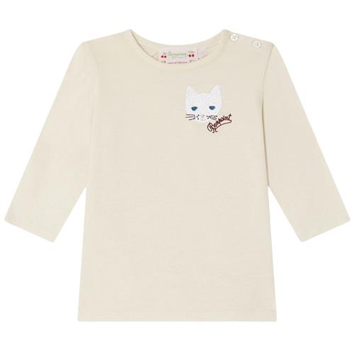 Bonpoint Tahsina Langærmet T-shirt Beige | Rød | 6 months