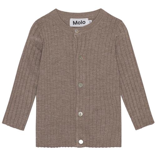 Se Molo Georgette Cardigan Moth Ground | Beige | 68 cm ved Babyshop