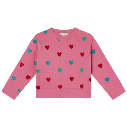 Se Stella McCartney Kids Hjertemønstret Sweatshirt Lyserød | Lyserød | 14 years ved Babyshop