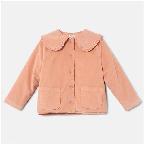 Cozmo Pinwale Corduroy Ruffle Jakke Pink | Lyserød | 4 years