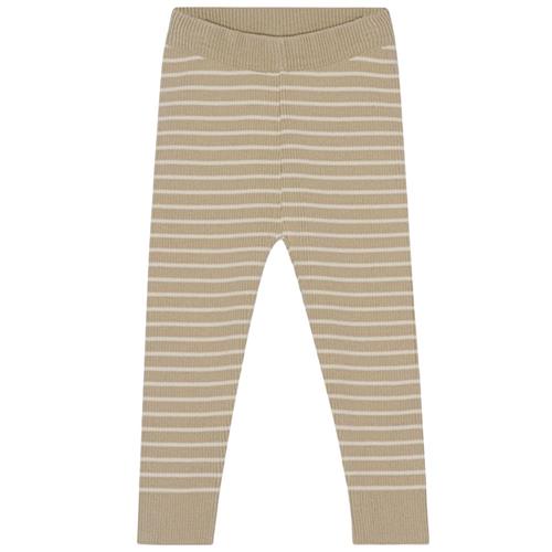 Flöss Flye Stribede Leggings Sand | Beige | 80 cm