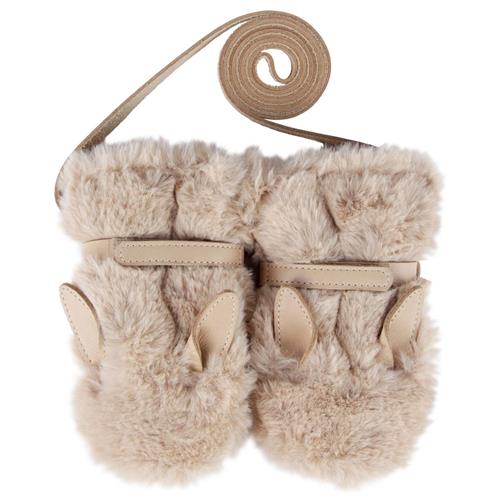 Se Donsje Amsterdam Richy Fluffy Bunny Vanter Beige | Beige | 6-12 months ved Babyshop