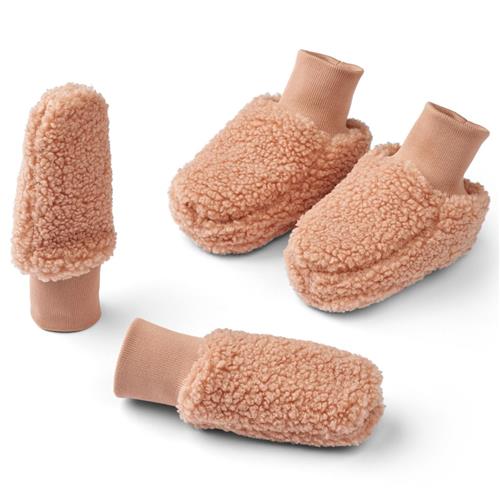 Liewood Osman Sæt Med Tøffeler Og Vanter Pale Tuscany 3-6 Months  Lyserød  3-6 måneder  Unisex