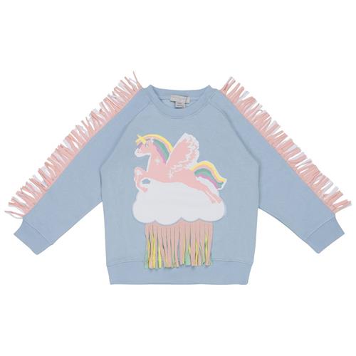 Stella McCartney Kids Sweatshirt Med Frynser Blå | Blå | 10 years