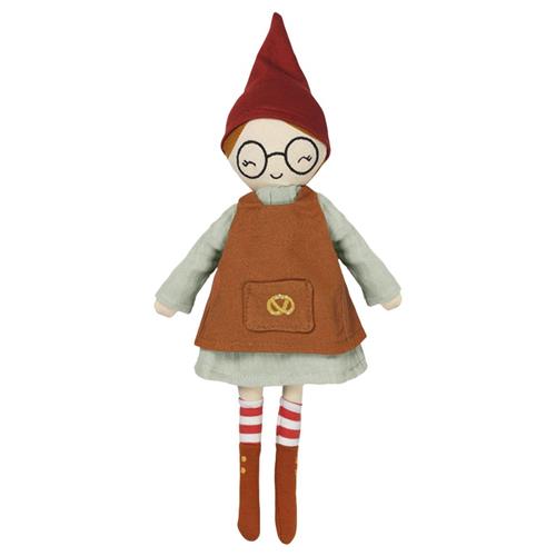 Se Fabelab Christmas Elf Dukke Nana | Brun | 3-6 ved Babyshop