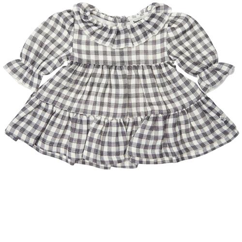 Tocoto Vintage Check Baby Kjole Off White |  | 9 months