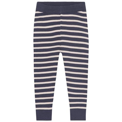 Se Flöss Flye Stribede Leggings Wave | Marine blå | 62 cm ved Babyshop