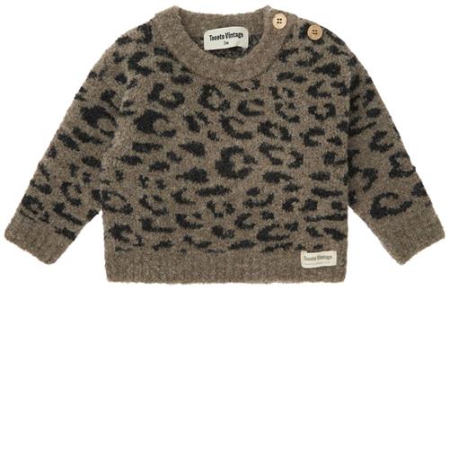 Tocoto Vintage Animal Print Baby Trøje Brown | Brun | 18 months