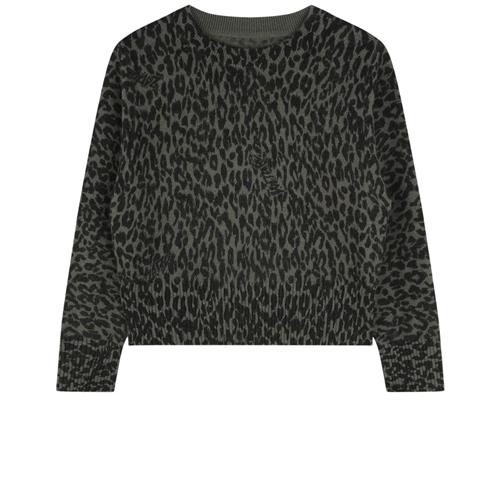 Se Zadig & Voltaire Leopardmønstret Strikket Trøje Khaki | Grønn | 14 years ved Babyshop